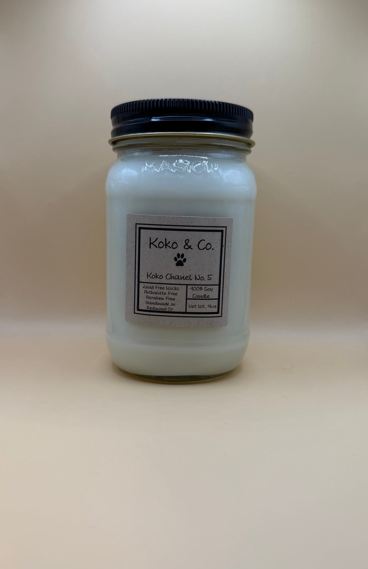 Koko Chanel No. 5 - 16oz Mason Jar