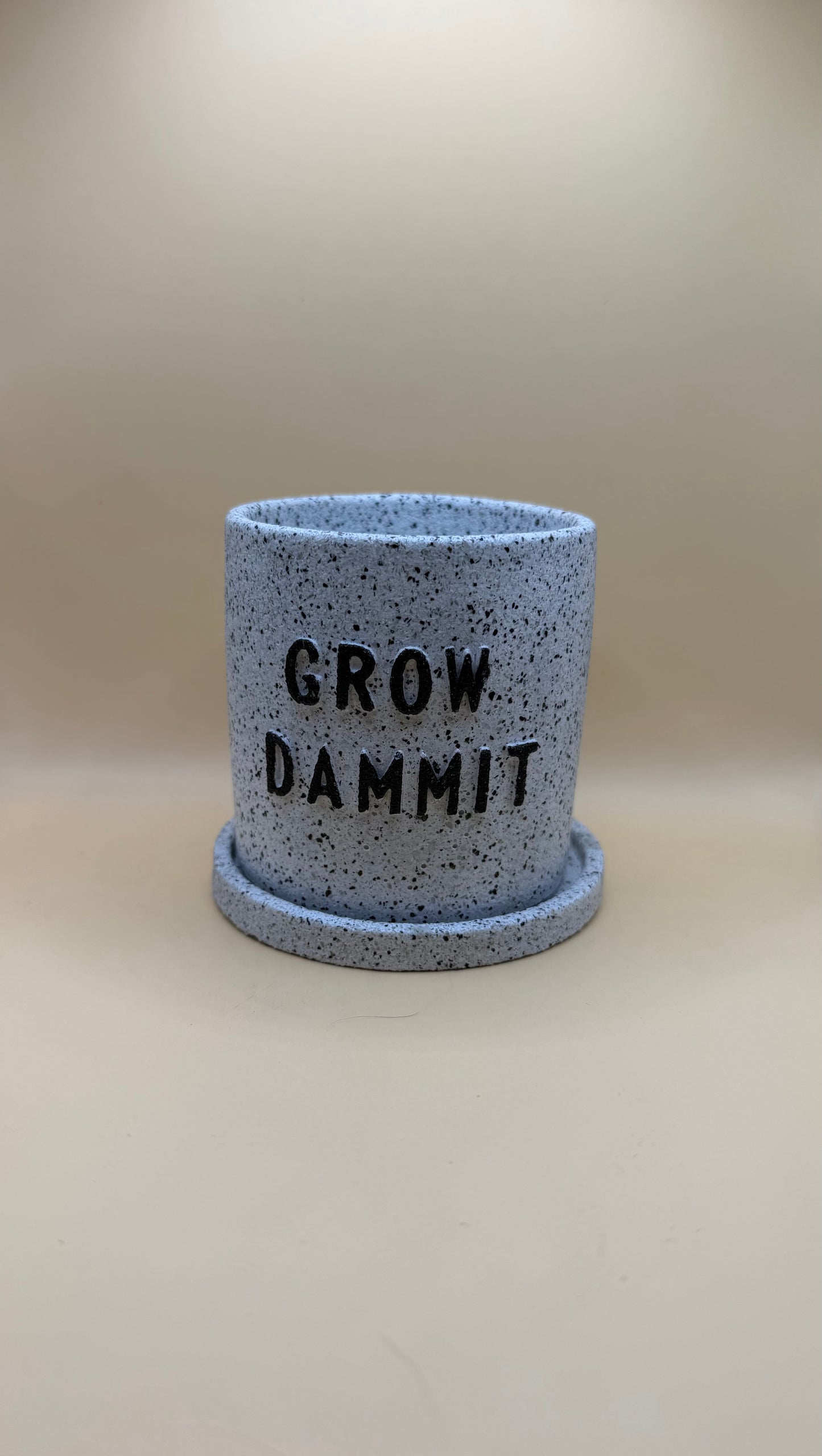 “Grow Dammit” Handmade Planter • 3Inches