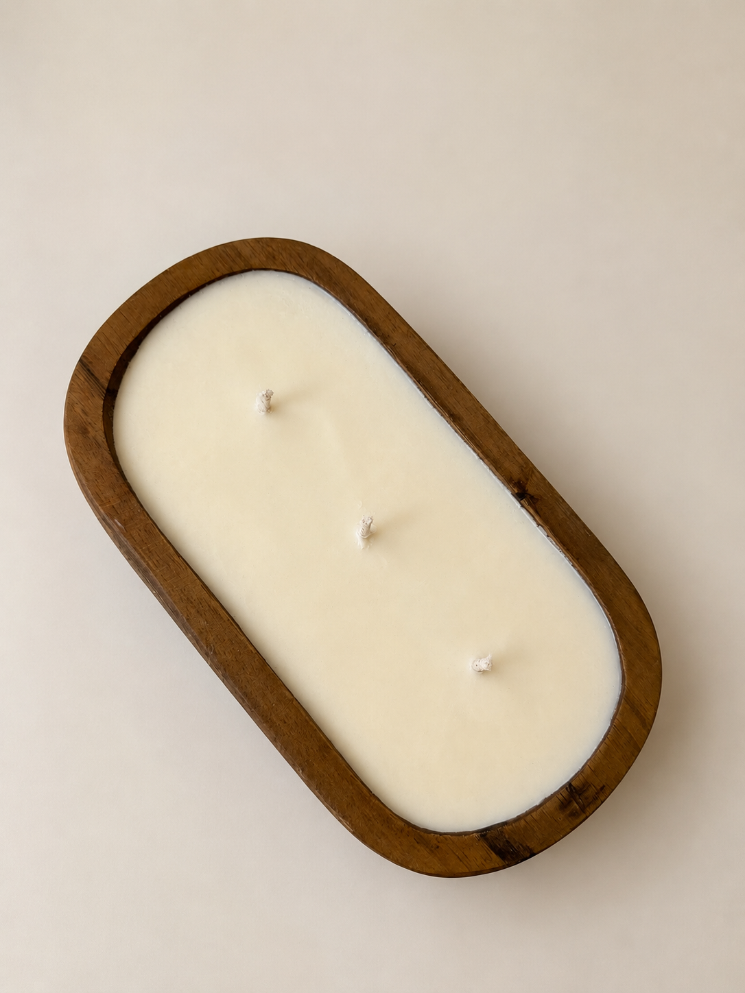 3 Wick Wood Dough Bowl - Raspberry Spritz