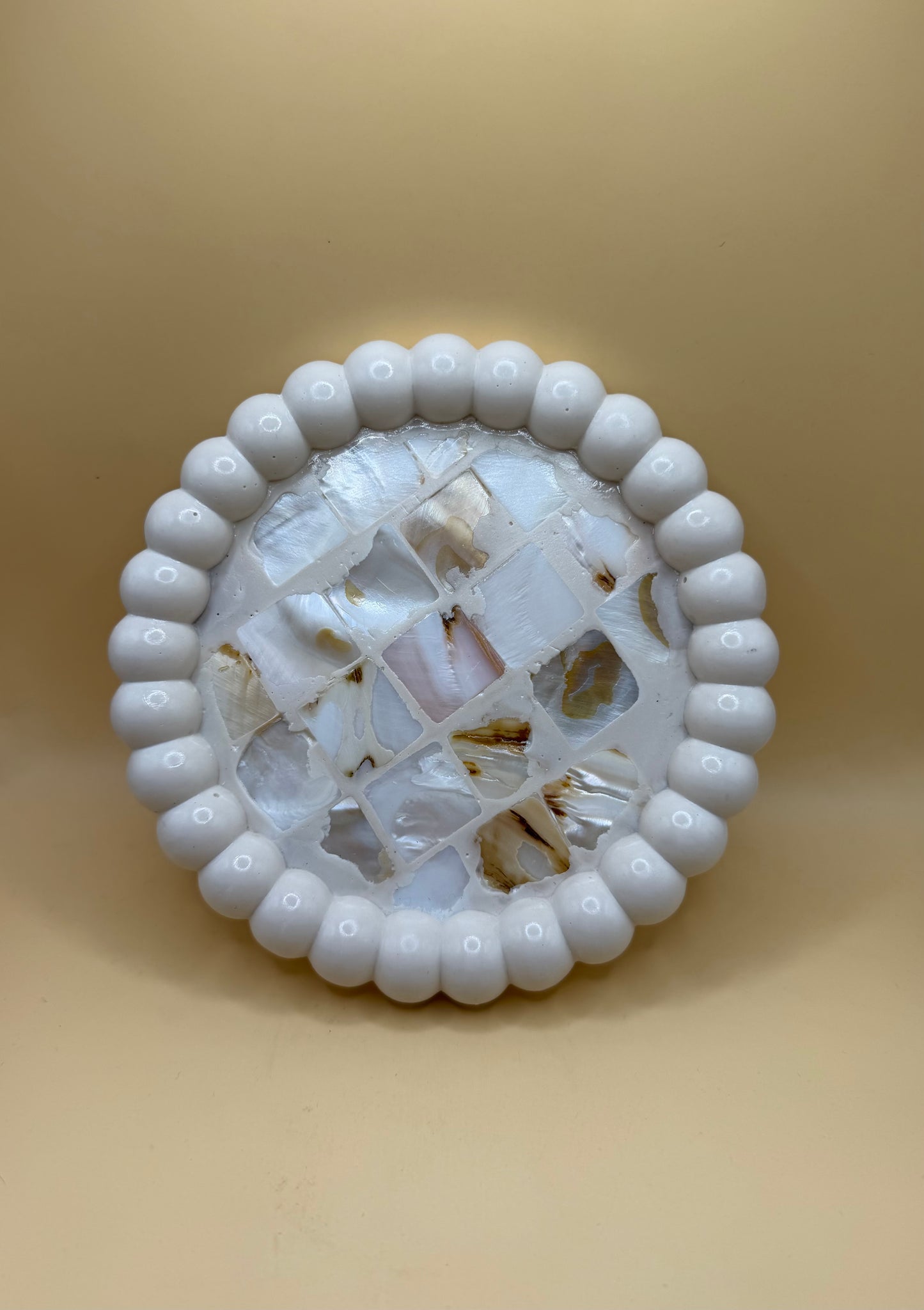 Mother Of Pearl Ring Dish •
