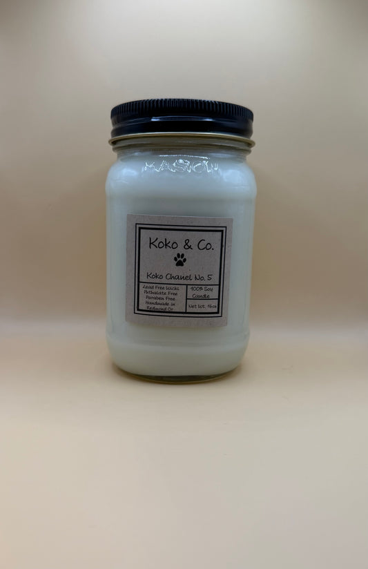 Koko Chanel No. 5 - 16oz Mason Jar