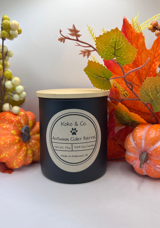 Autumn Cider Barrel - 11oz Black Tumblr